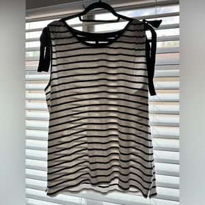 WHBM shoulder tie top